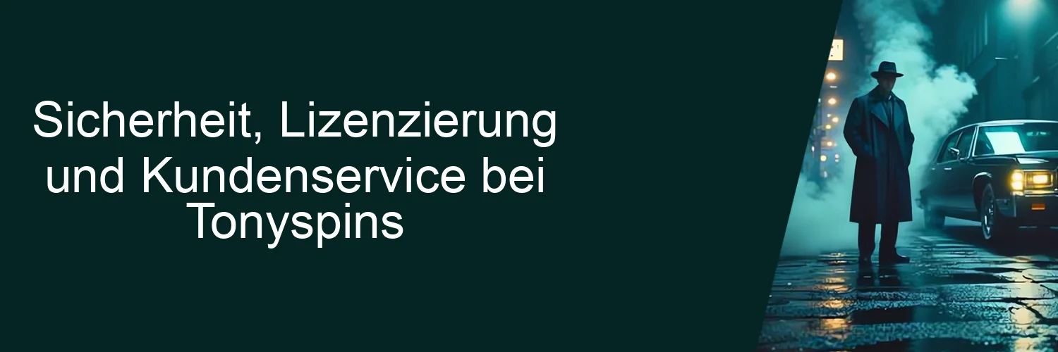 Sicherheit, Lizenzierung und Kundenservice bei Tonyspins