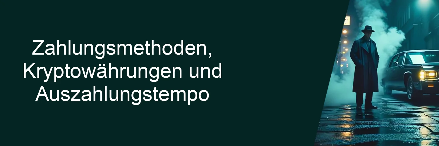 Zahlungsmethoden, Kryptowährungen und Auszahlungstempo
